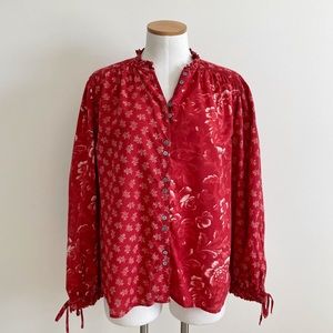 Sundance | Red Floral Top